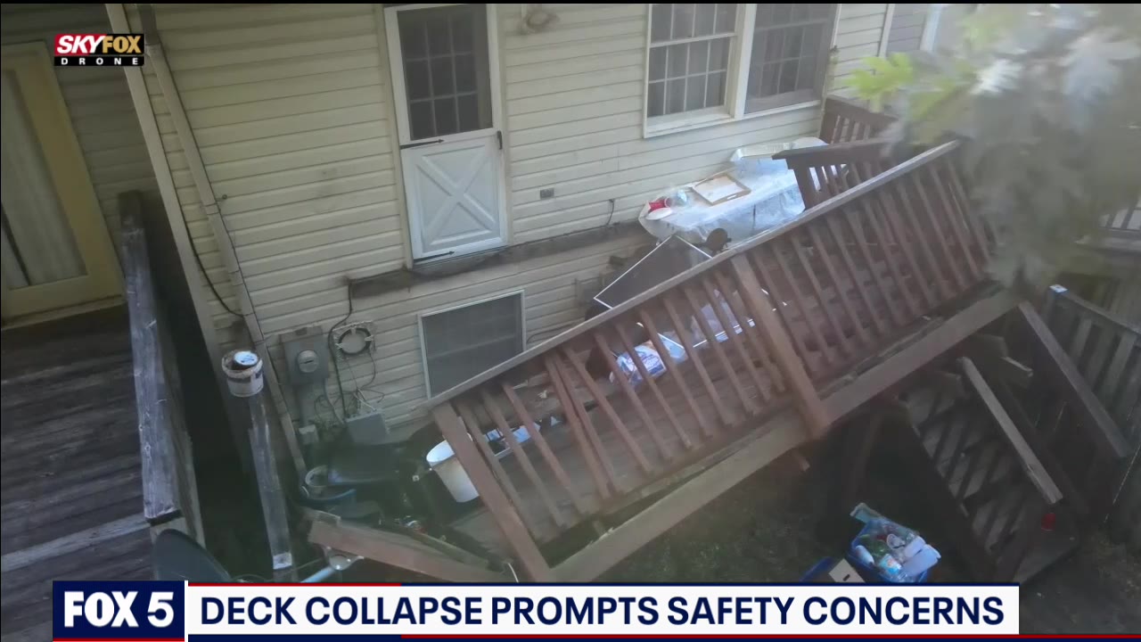 Maryland deck collapse causes safety concerns for neighbors
